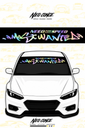 Banner para Parabrisas Mostwanted