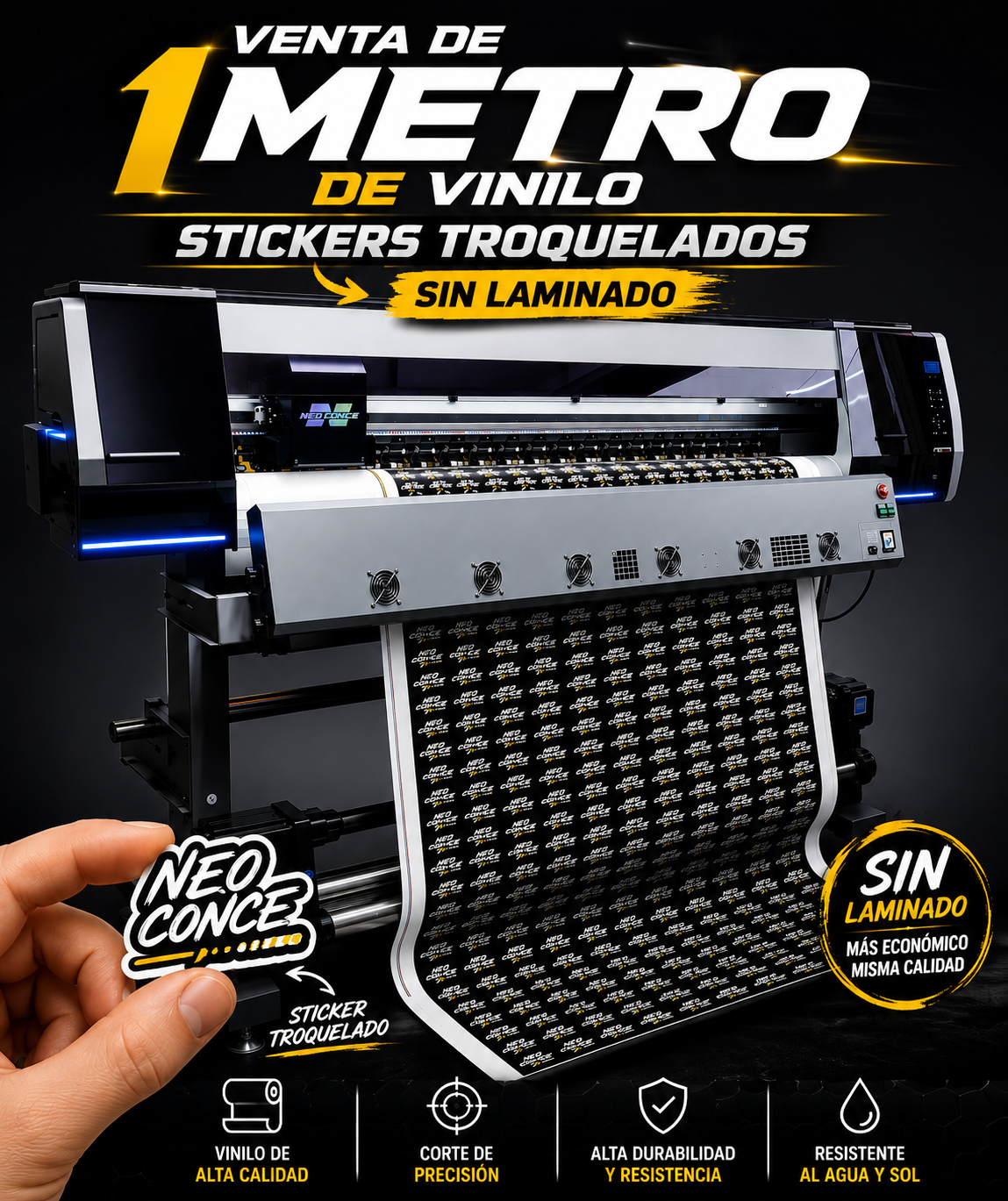 Impresión De Stickers Troquelados Personalizados – 1 Metro