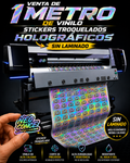 Impresión De Stickers Troquelados Holograficos/tornasol personalizados – 1 Metro