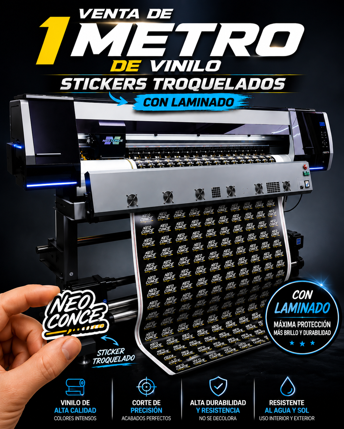 Impresión De Stickers Troquelados Personalizados – 1 Metro